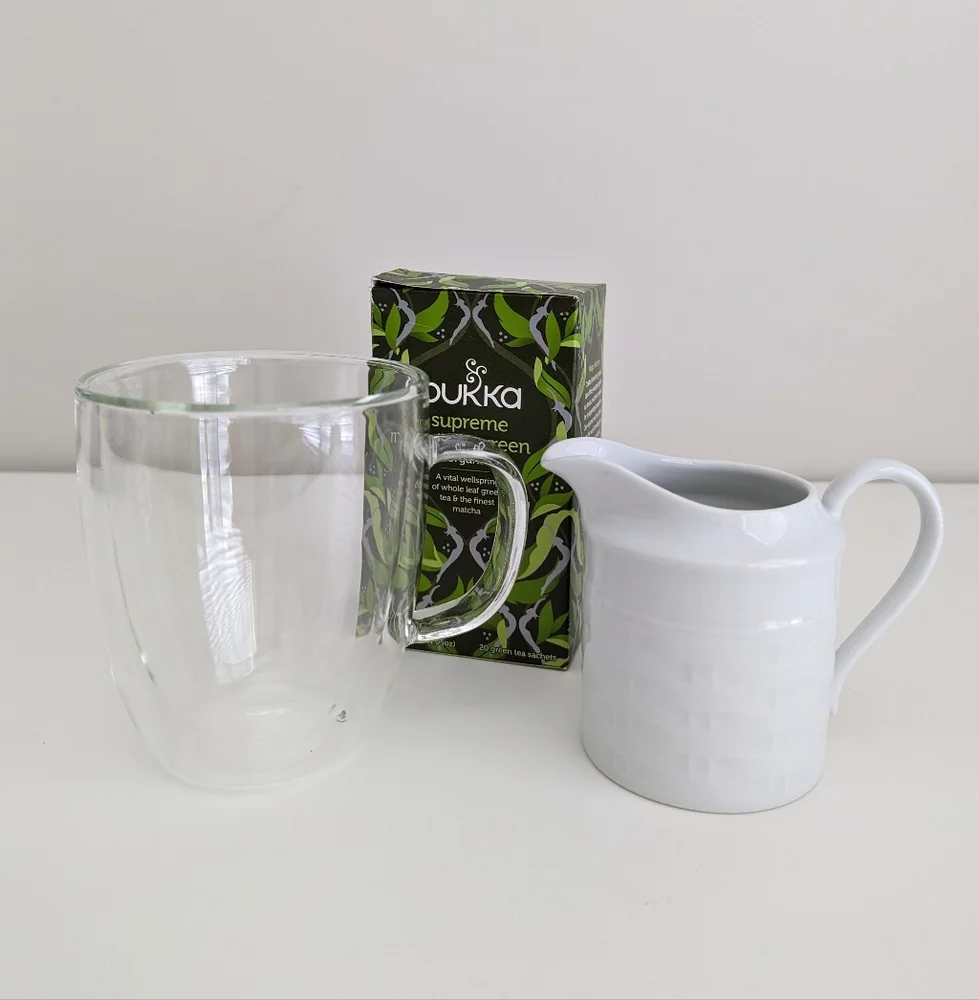 CRATE & BARREL Porcelain Creamer Jar Pitcher Milk Coffee Tea Classic White MINT